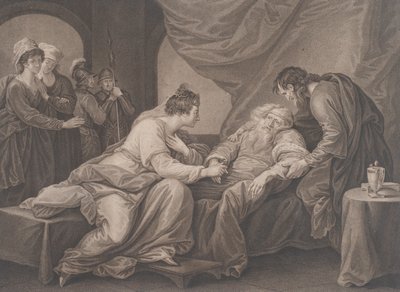 King Lear og Cordelia Shakespeare, King Lear, 4. akt, scene 7, ca. 1783. av Francesco Bartolozzi