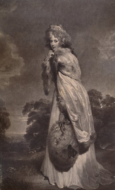 Frøken Elizabeth Farren, deretter grevinne av Derby, c1792 1894 av Francesco Bartolozzi