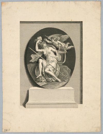 Muse med de dramatiske maskene av Francesco Bartolozzi