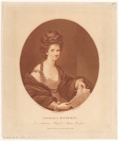 Portrett av Angelika Kauffmann av Francesco Bartolozzi