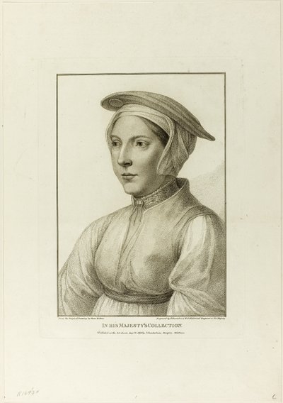 Portrett av en ung kvinne av Francesco Bartolozzi