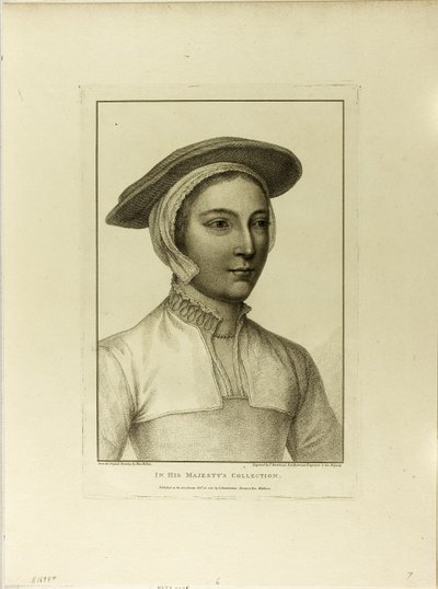 Portrett av en ung kvinne av Francesco Bartolozzi