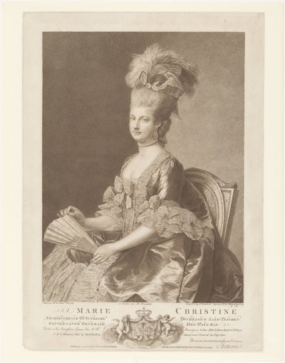 Portrett av Maria Christina av Østerrike av Francesco Bartolozzi