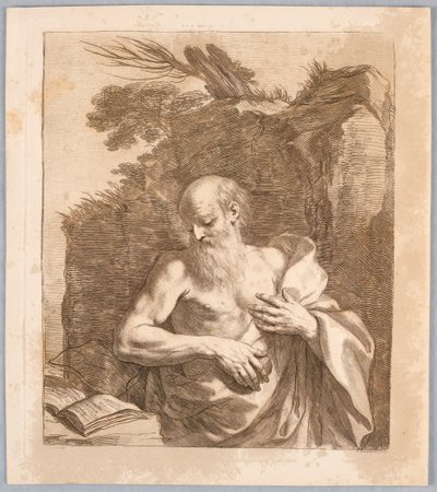 Den hellige Jerome av Francesco Bartolozzi