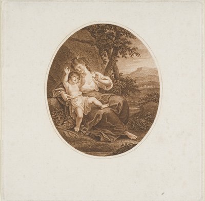 Sappho lytter til kjærlighet av Francesco Bartolozzi
