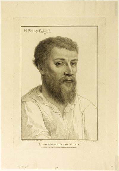 Sir Nicholas Poines av Francesco Bartolozzi
