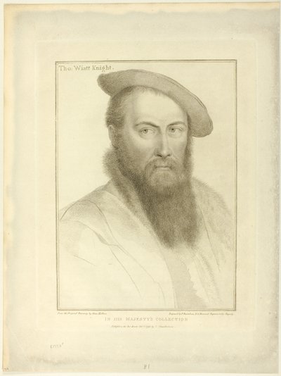 Sir Thomas Wyatt av Francesco Bartolozzi