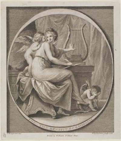 Billett til fordel for M. Gardini av Francesco Bartolozzi