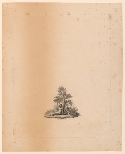 Vignette for "The Gardens" av Abbé de Lille av Francesco Bartolozzi