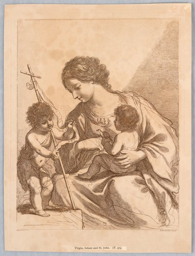 Jomfru, spedbarn og Saint John av Francesco Bartolozzi