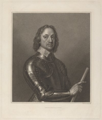 Oliver Cromwell av Francesco Bartolozzi after Robert Walker