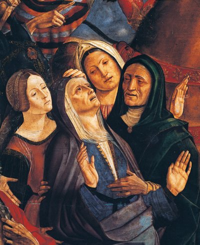 Virgin, detalj fra Crucifixion, av Francesco de