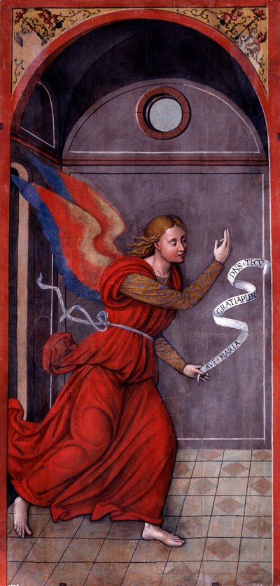 Kunngjøring: Erkeengel Gabriel (maleri, ca. 1549) av Francesco Brea