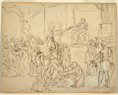 Andrews martyrium av Francesco Coghetti