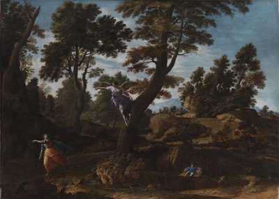 Landskap med engelen som viser seg for Hagar og fører henne til brønnen av Francesco Cozza