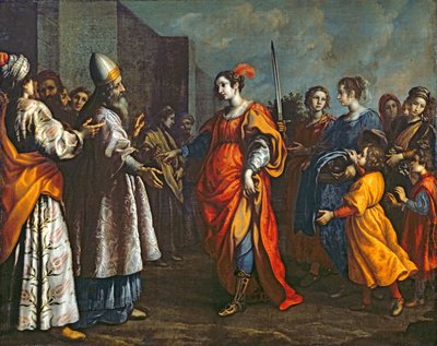 Judiths triumf, ca. 1620-30 av Francesco Curradi