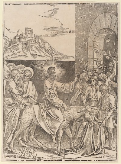 Kristi inntog i Jerusalem av Francesco Denanto