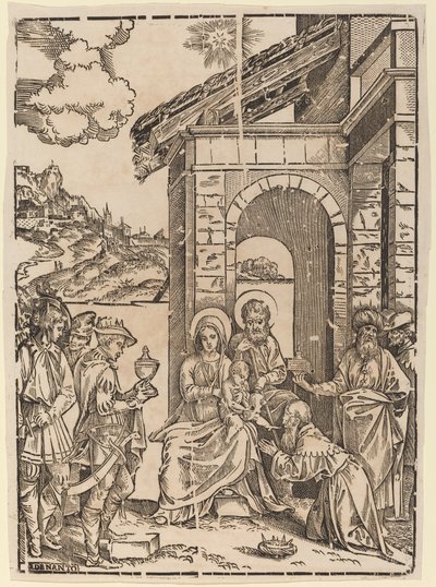 Tilbedelsen av magiene av Francesco Denanto