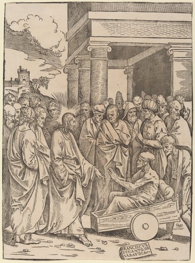 Oppreisningen av Lasarus av Francesco Denanto