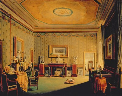 Salong i Barbierrini-huset, 1830-40-årene av Francesco Diofebi