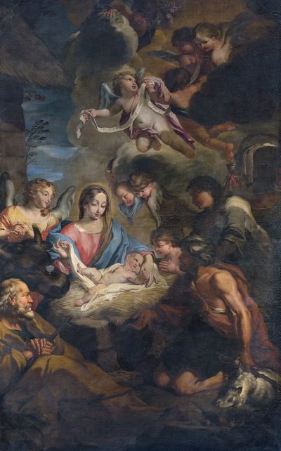 Tilbedelse av hyrdene av Francesco Fabbrica