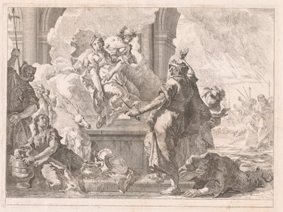 Iphigenia-offeret av Francesco Fontebasso