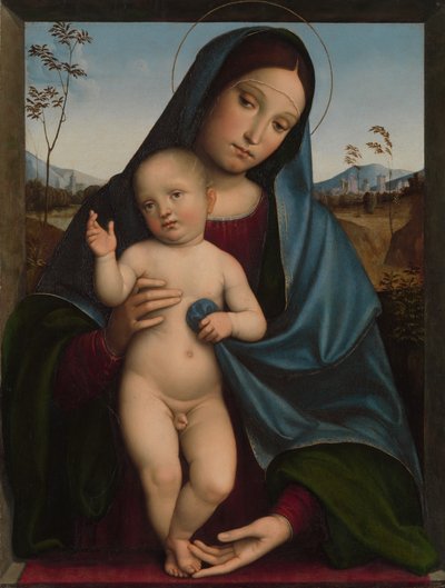 Madonna og barn, 1490-tallet. av Francesco Francia
