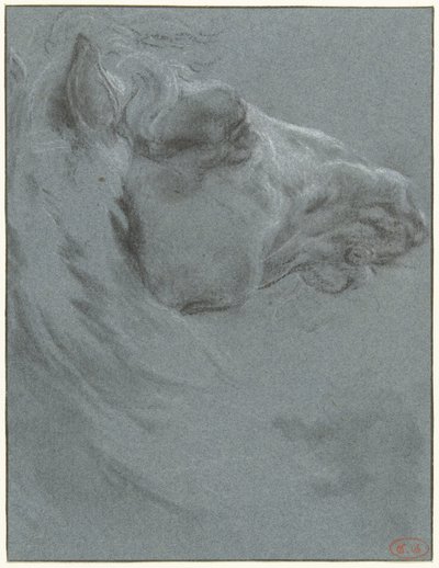 Hodet på en hest av Francesco Giuseppe Casanova