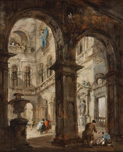 Et arkitektonisk innfall av Francesco Guardi