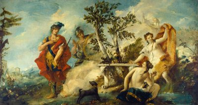 Carlo og Ubaldo motstår fortryllelsene til Armidas nymfer, 17501755 av Francesco Guardi
