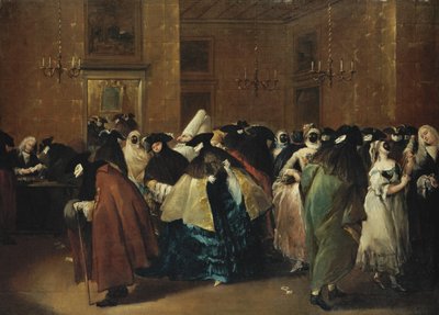 Casino Den reduserte i Venezia av Francesco Guardi