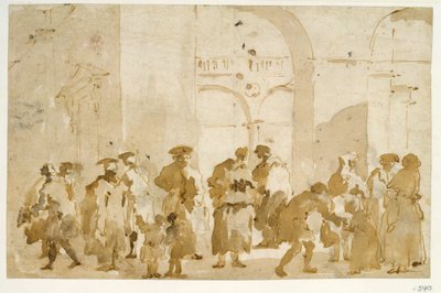 Figurenstudien av Francesco Guardi