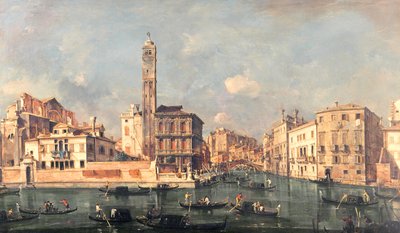 Grand Canal: San Geremia og inngangen til Cannaregio av Francesco Guardi