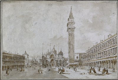 Piazza San Marco, Venezia av Francesco Guardi