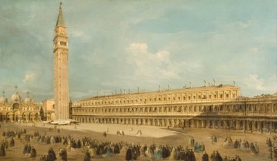 Piazza San Marco i Venezia av Francesco Guardi