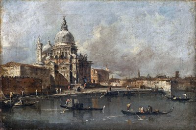 Santa Maria della Salute i Venezia av Francesco Guardi