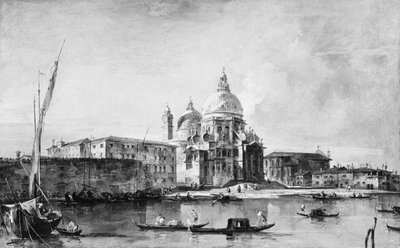 Santa Maria della Salute, midten til slutten av 1760-tallet. av Francesco Guardi
