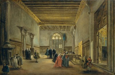 Forkammeret til Sala del Maggior Consiglio, ca. 1765-68 av Francesco Guardi