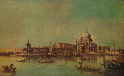 The Dogana and Salute, Venezia, c1775, 1938 av Francesco Guardi