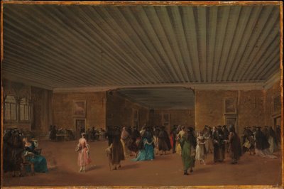 Det offentlige ridottoet i Palazzo Dandolo av Francesco Guardi