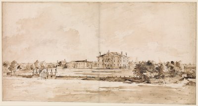 Villa Loredan nær Treviso av Francesco Guardi