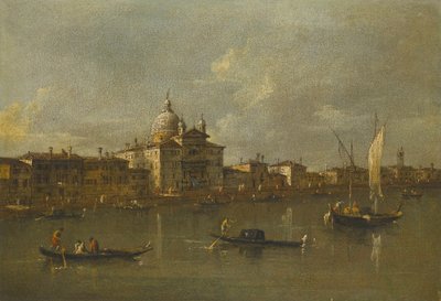 Venezia, utsikt mot Giudecca og kirken Le Zitelle av Francesco Guardi
