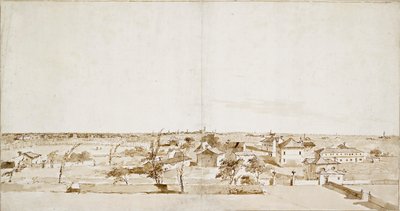 Utsikt over hagen til Villa Loredan, midten av 1700-tallet av Francesco Guardi