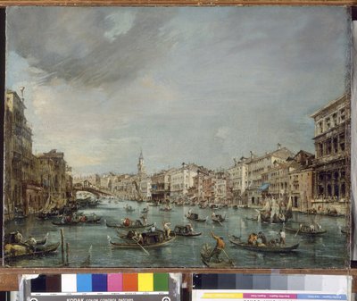 Utsikt over Palazzo Grimani og Palazzo Manin Utsikt over Palazzo Grimani og Palazzo Manin av Francesco Guardi