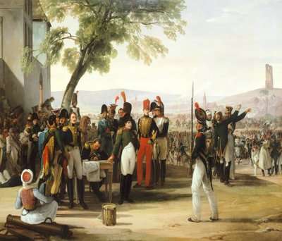 Napoleon etter slaget ved Wagram, av Francesco Hayez (1791-1882) av Francesco Hayez