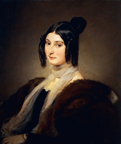 Portrett av Clara Maffei, av Francesco Hayez av Francesco Hayez
