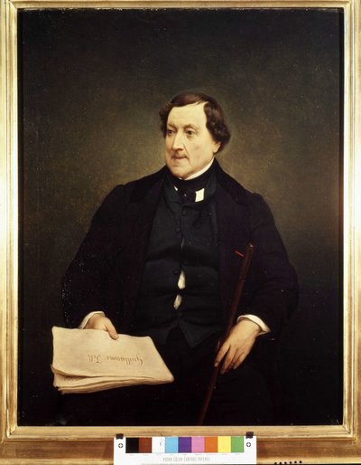 Portrett av Gioacchino Rossini (1792-1868) - av Hayez, Brera Museum, Milano av Francesco Hayez