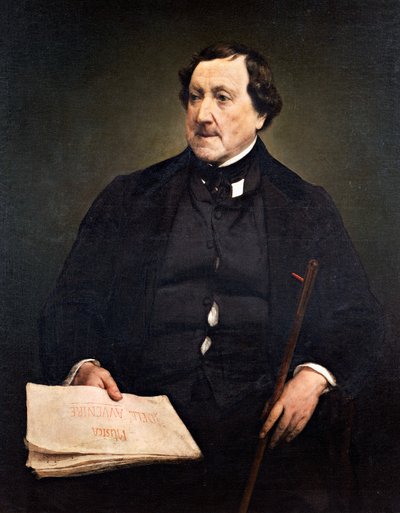 Portrett av Gioachino Rossini (Pesaro av Francesco Hayez