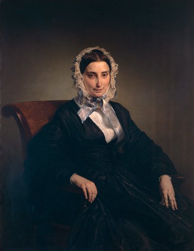 Portrett av Teresa Borri (andre kone til Alessandro Manzoni) av Francesco Hayez (1791-1882) av Francesco Hayez
