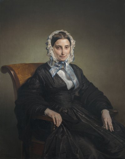 Portrett av Teresa Manzoni Borri Trykk av Francesco Hayez